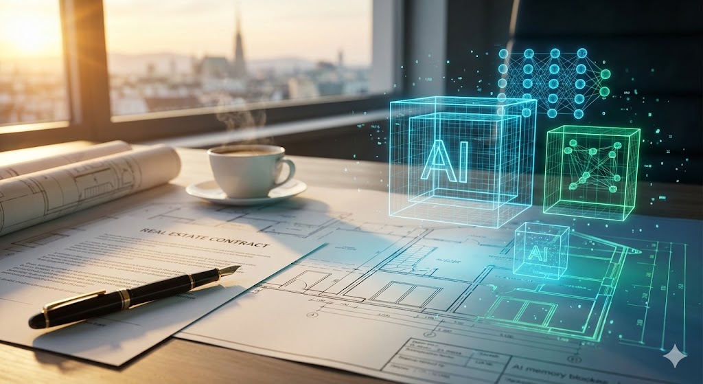 Abstraktes Netzwerk mit verbundenen Knoten - Symbolbild für Embeddings und Vektoren