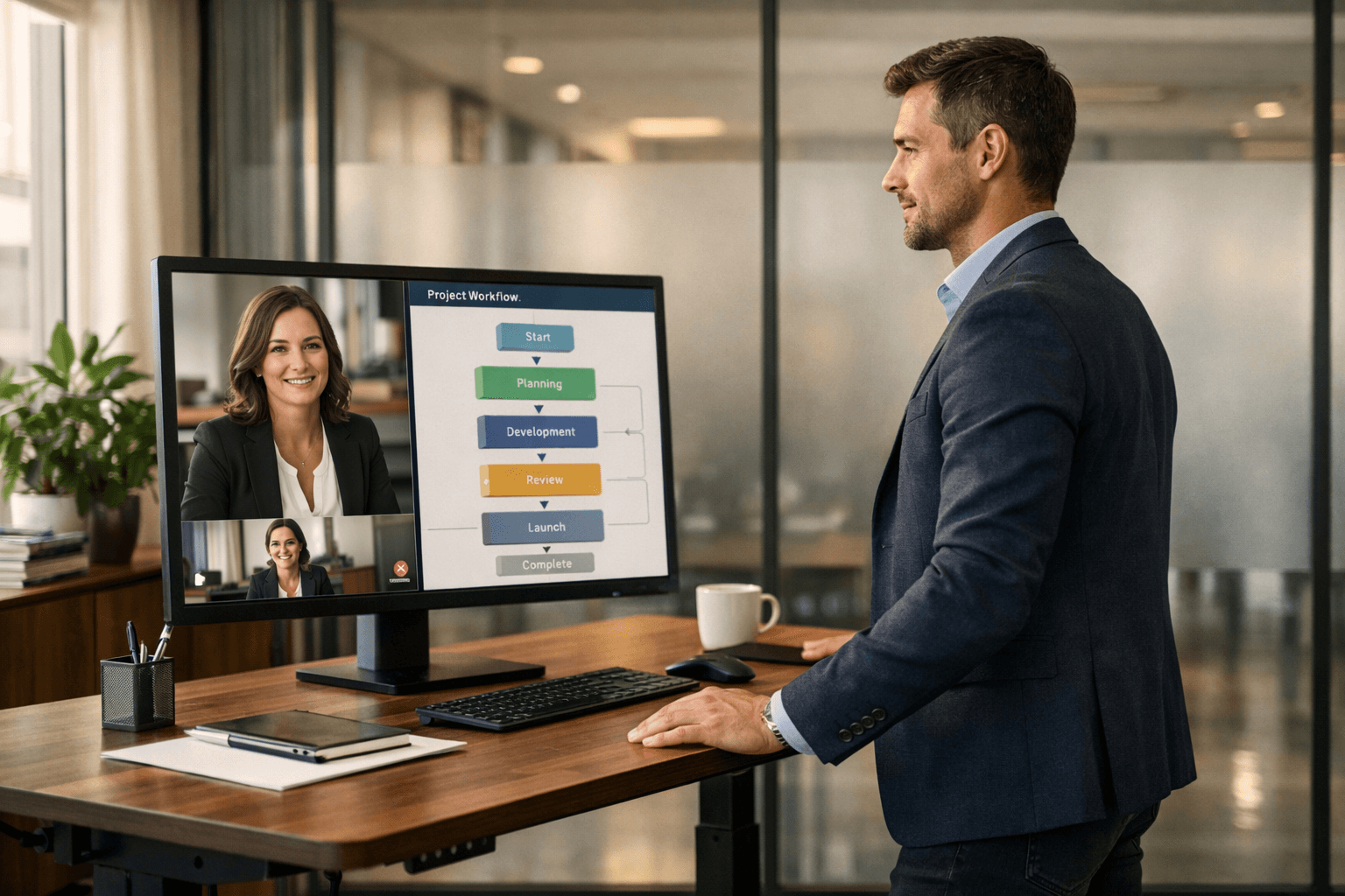 Online sparring via video call